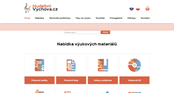 Desktop Screenshot of hudebnivychova.cz