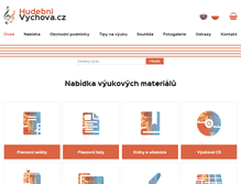 Tablet Screenshot of hudebnivychova.cz